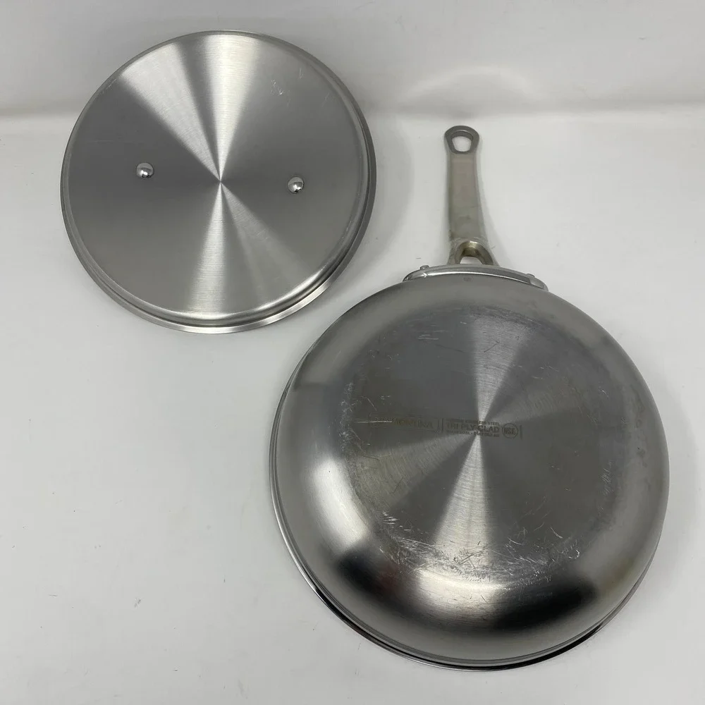 Tramontina 8 in Fry Pan Tri Ply Clad Premium Stainless Skillet Lid 66836/203